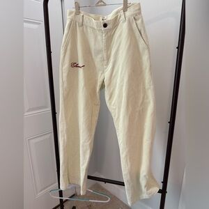 Elwood Baggy Corduroy Pants Cream